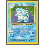 BASE SET 2/102 BLASTOISE SHINY POKEMON CARD