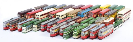 COLLECTION OF ASSORTED CORGI & SOLIDO DIECAST BUSE