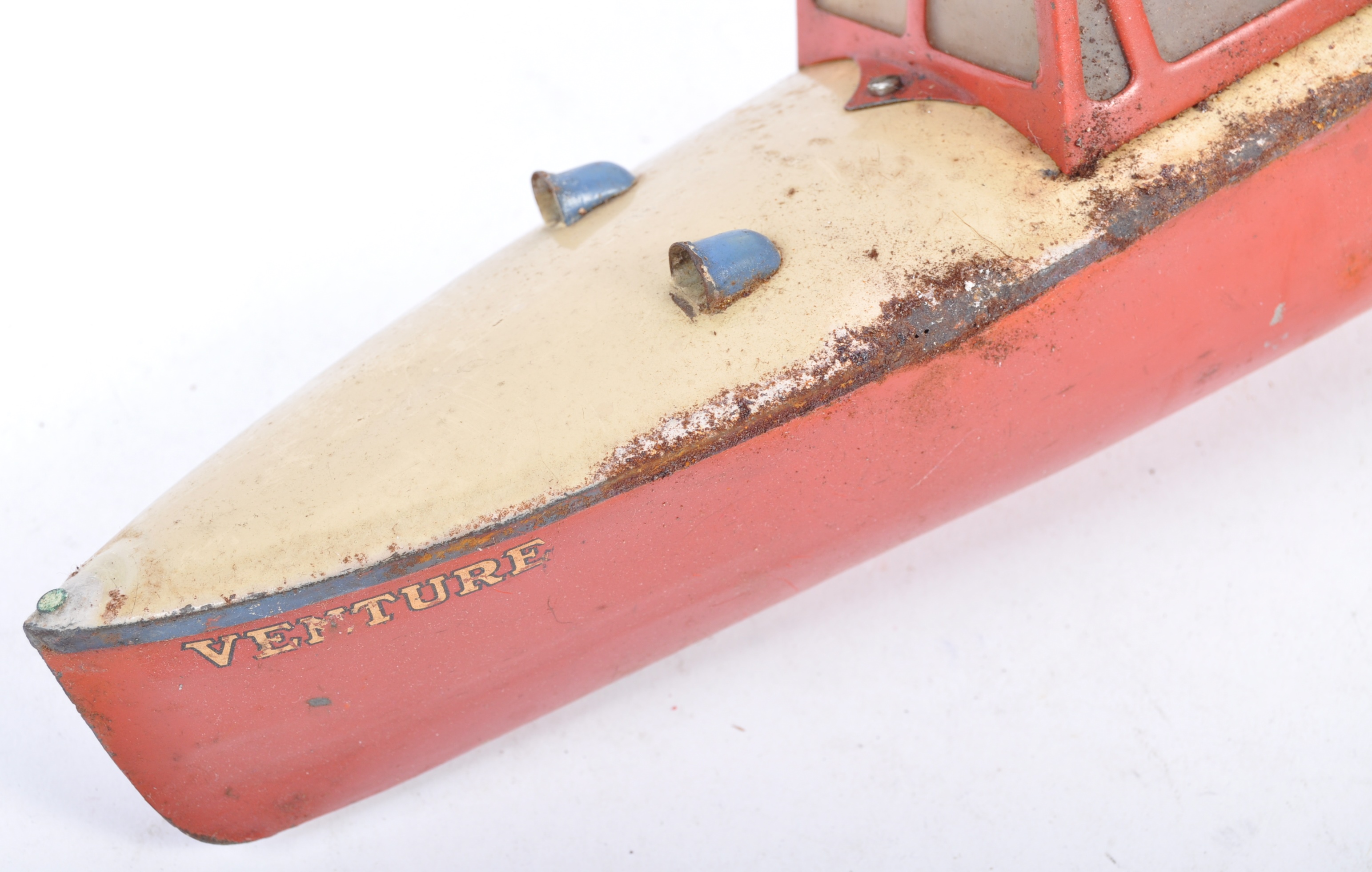 ORIGINAL VINTAGE HORNBY SPEEDBOAT VENTURE CLOCKWOR - Image 2 of 6