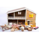 ORIGINAL BURTON TOYS / LUNDBY CAROLINES HOUSE DOLLS HOUSE AND FURNITURE