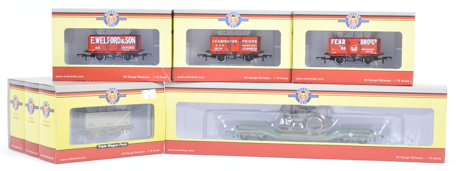 RAKE OF ASSORTED 00 GAUGE OXFORD RAIL ROLLING STOCK