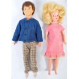 ORIGINAL VINTAGE 1960'S PEDIGREE SINDY AND PAUL DOLLS