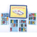 VINTAGE MATCHBOX LESNEY SERIES CASE AND DIECAST VEHICLES