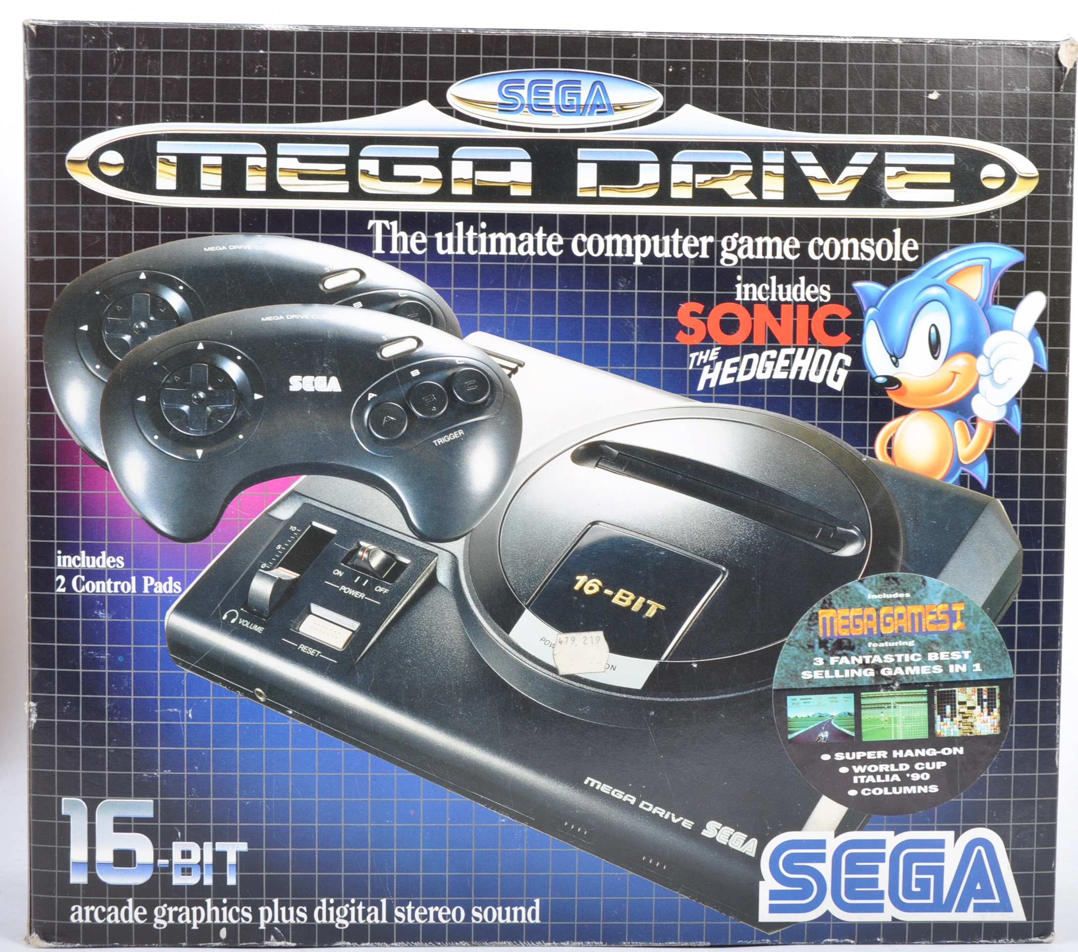 VINTAGE SEGA MEGA DRIVE GAMES CONSOLE BOX (BOX ONLY)