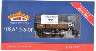 RARE BACHMANN MR-108 USA CLASS 0-6-0T WORTH VALLEY BLACK AND SILVER