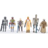 STAR WARS - COLLECTION OF X6 BOUNTY HUNTER FIGURES + WEAPONS