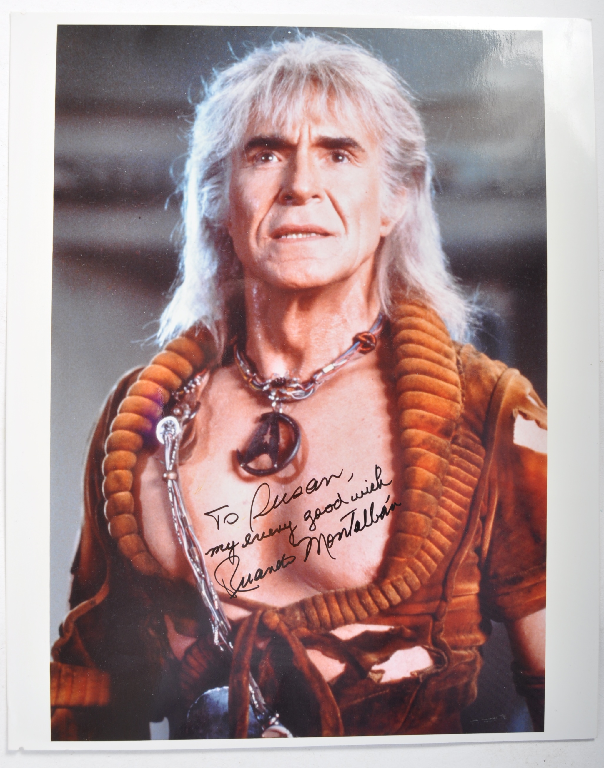 STAR TREK AUTOGRAPH COLLECITON - RICARDO MONTALBAN - SIGNED PHOTO