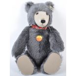 ORIGINAL STEIFF MADE GREY ' WATCH TEDDY ' TEDDY BEAR