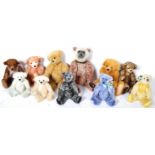 COLLECTION OF X11 ARTIST DESIGN TEDDY BEARS