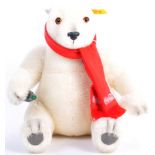 ORIGINAL STEIFF MADE COCA COLA POLAR BEAR TEDDY BEAR