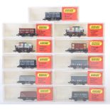 RAKE OF HORNBY MINITRIX N GAUGE BOXED ROLLING STOCK