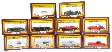 COLLECTION OF VINTAGE CORGI 50'S CLASSICS DIECAST MODELS