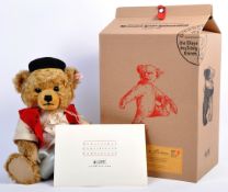 ORIGINAL STEIFF ' BERNHARD THE BREWER ' TEDDY BEAR WITH BOX