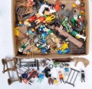 COLLECTION OF VINTAGE PLAYMOBIL FIGURES, SPARES & ACCESSORIES