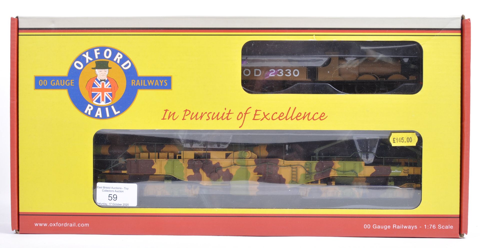 OXFORD RAIL 00 GAUGE MILITARY BUNKER BUSTER TRAIN SET