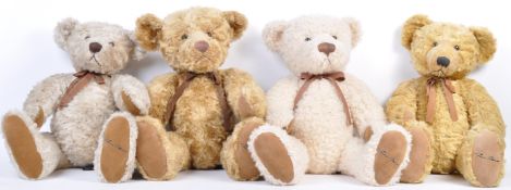 A COLLECTION OF X4 LARGE RUSS BERRIE TEDDY BEARS