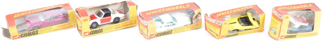COLLECTION OF VINTAGE CORGI WHIZZWHEELS DIECAST MODELS