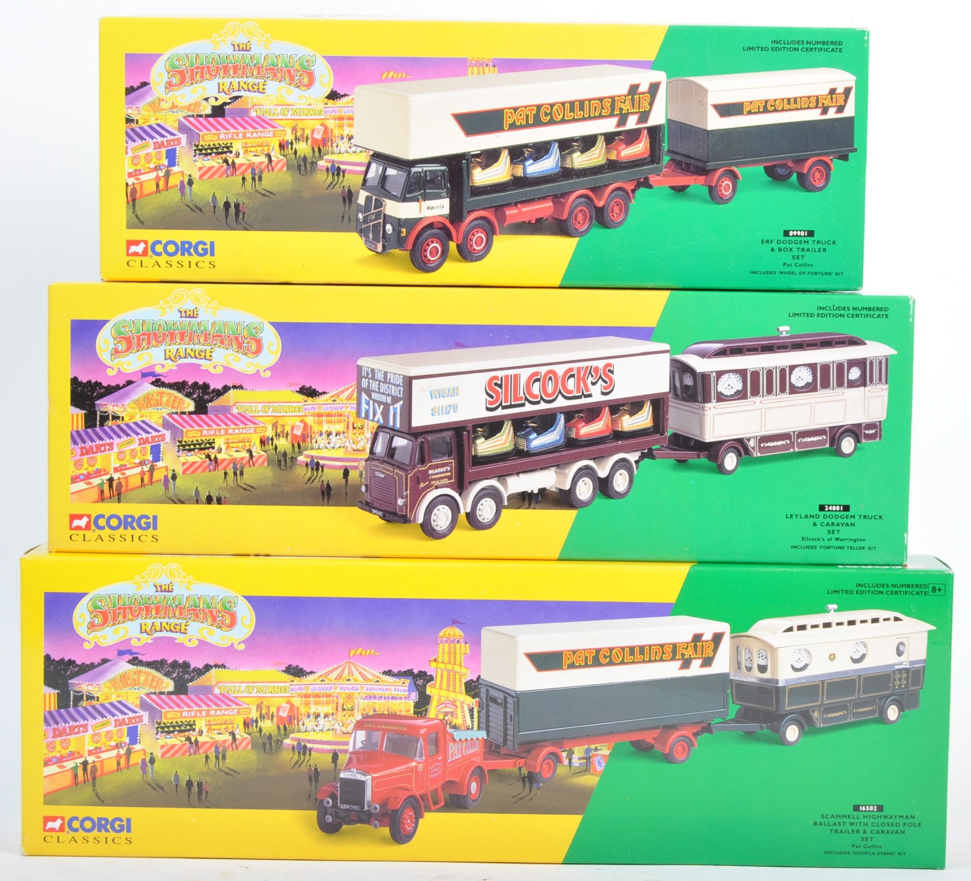 CORGI CLASSICS SHOWMANS RANGE BOXED DIECAST MODEL SETS