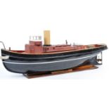 CHARMING 1950'S SCRATCHBUILT TUG BOAT MODEL