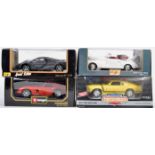 COLLECTION OF X4 BOXED DIECAST 1/18 SCALE MODEL CARS