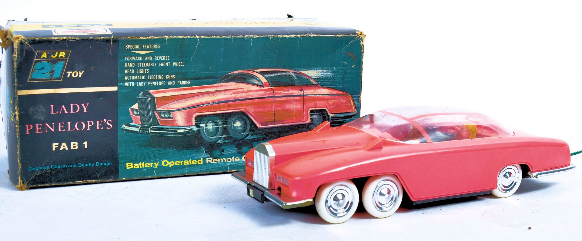 RARE 1965 JR21 THUNDERBIRDS FAB 1 BATTERY OPERATED