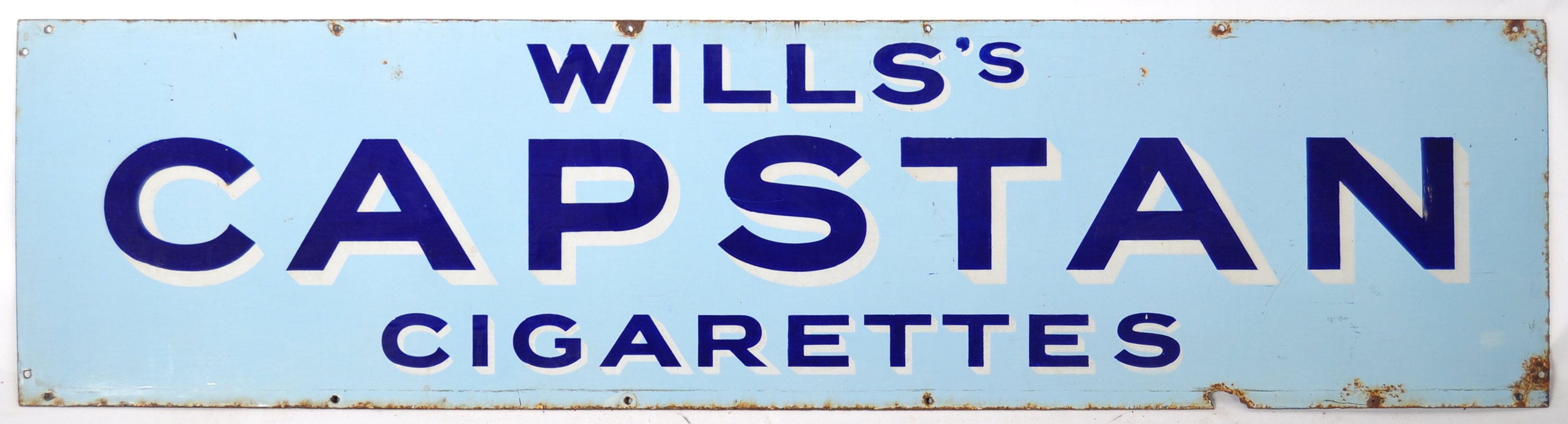 WILLS CAPSTAN ENAMEL ADVERTISING POINT OF SALE SIG