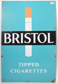 BRISTOL TIPPED CIGARETTES ENAMELED ADVERTISING POI