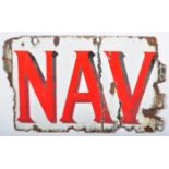 PLAYER'S NAVY CUT PART ENAMEL ADVERTISING SHOP SIG