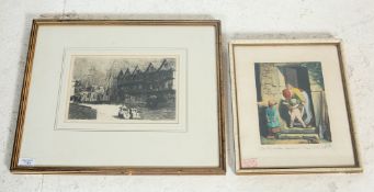 EDWIN EDWARDS - VICTORIAN LOCAL INTEREST ETCHING