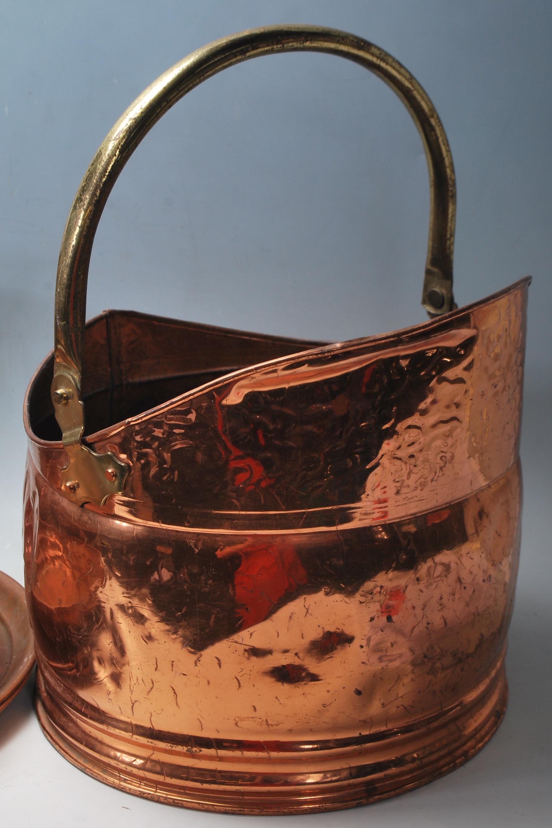 A quantity of early 20th century copper vessels an - Image 6 of 7