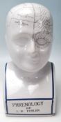 REPRODUCTION VICTORIAN PHRENOLOGY HEAD