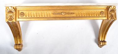 REGENCY REVIVAL GILT CONSOLE SHELF