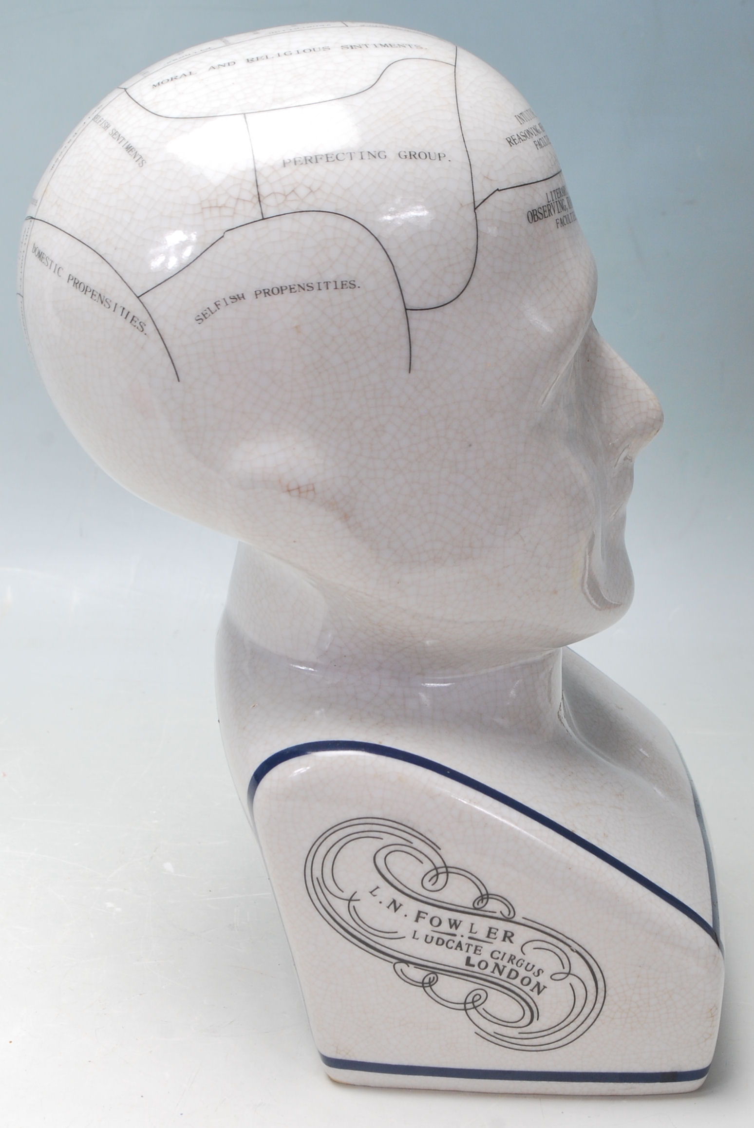 REPRODUCTION VICTORIAN PHRENOLOGY HEAD - Image 2 of 8