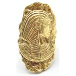 18CT GOLD EGYPTIAN STYLE STATEMENT RING