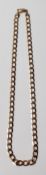 9CT GOLD FLAT LINK NECKLACE CHAIN