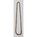 9CT GOLD FLAT LINK NECKLACE CHAIN