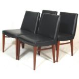 RETRO EASY CHAIRS WITH BLACK VINYL