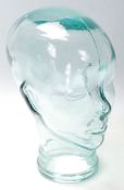 20TH CENTURY GLASS SHOP DISPLAY HEAD