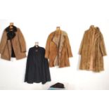 VINTAGE RETRO GROUP OF LADIES FUR COATS