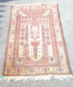 An early 20th century antique hand waved Persian o