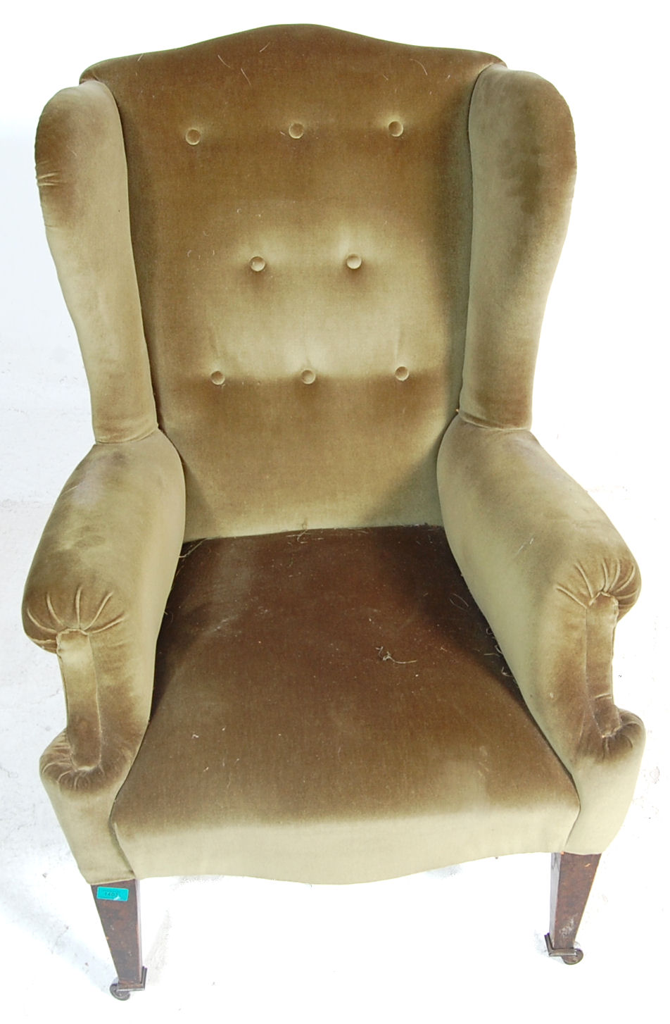 ANTIQUE EDWARDIAN QUEEN ANNE STYLE ARMCHAIR - Image 3 of 4