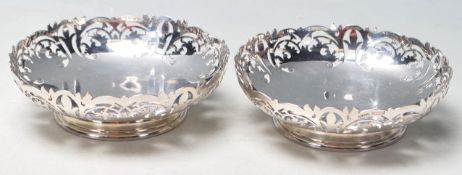 MID CENTURY CHATTERLEY & SONS SILVER BON BON DISHE