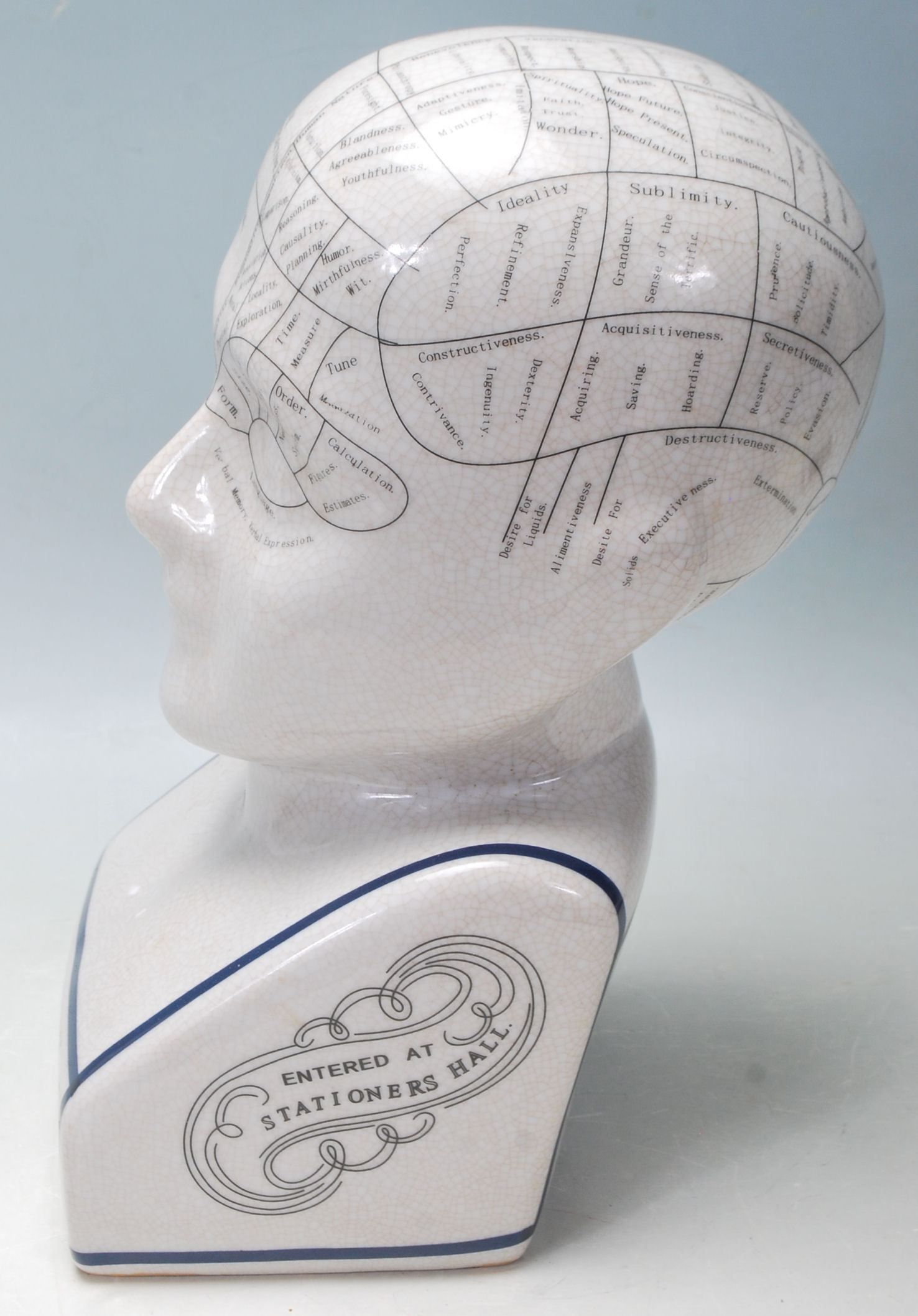 REPRODUCTION VICTORIAN PHRENOLOGY HEAD - Image 5 of 8