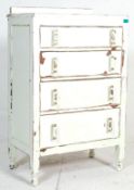 A 1920 ART DECO SHABBY CHIC CHEST OF DRAWERS