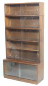 MID 20TH CENTURY SIMPLEX DARK OAK BOOKCASE