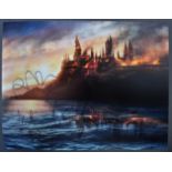 HARRY POTTER - RARE CAST SIGNED 16X12" IMAGE - AFT