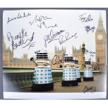 DOCTOR WHO - LARGE MULTI-SIGNED 12X14" COLOUR PHOT