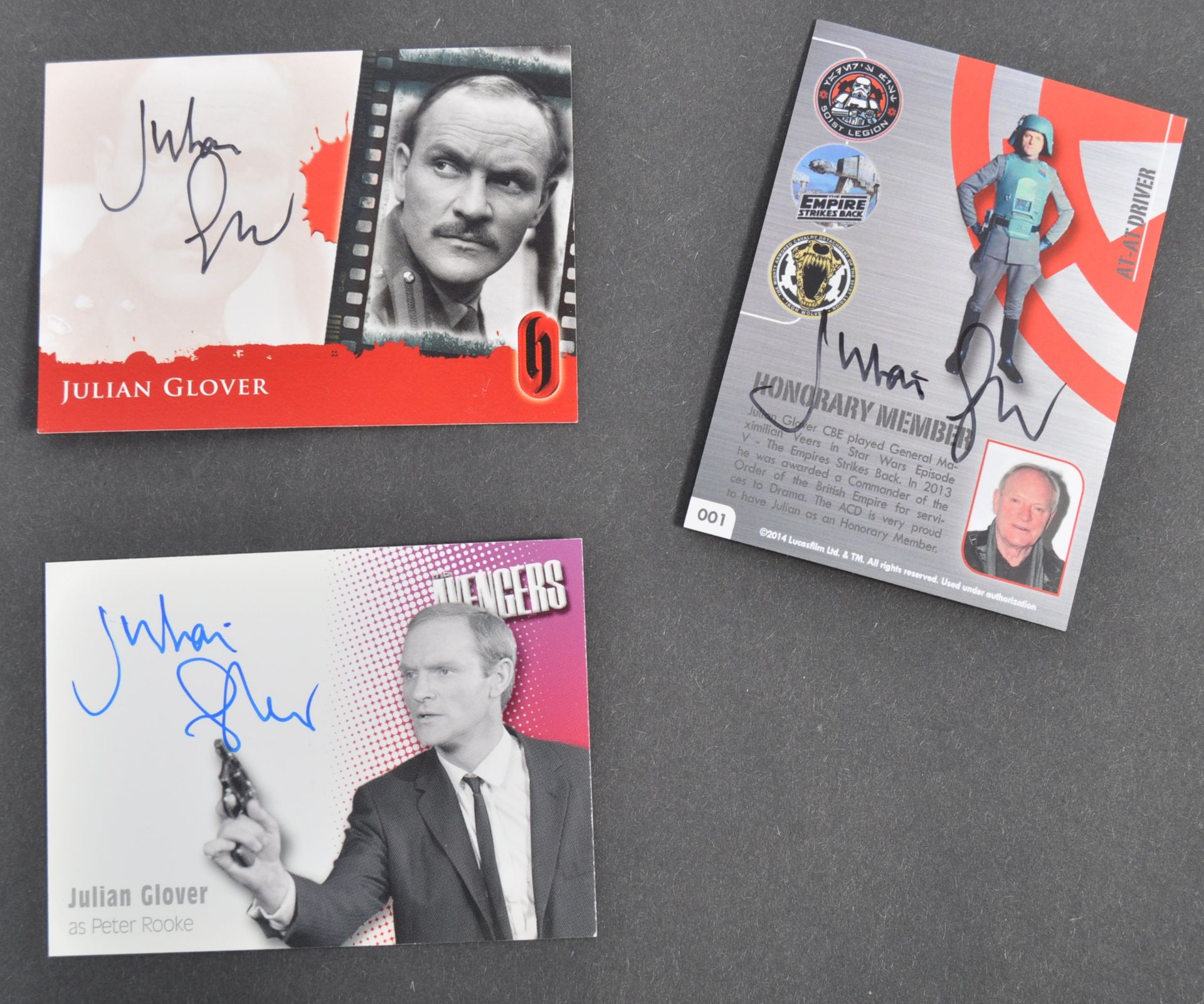 JULIAN GLOVER - COLLECTION OF ASSORTED AUTOGRAPHED - Bild 3 aus 3