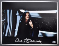 IAN MCDIARMID - STAR WARS - EMPEROR PALPATINE - AUTOGRAPHED 16X12