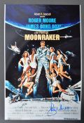 ROGER MOORE - JAMES BOND 007 - SIGNED 12X8" POSTER